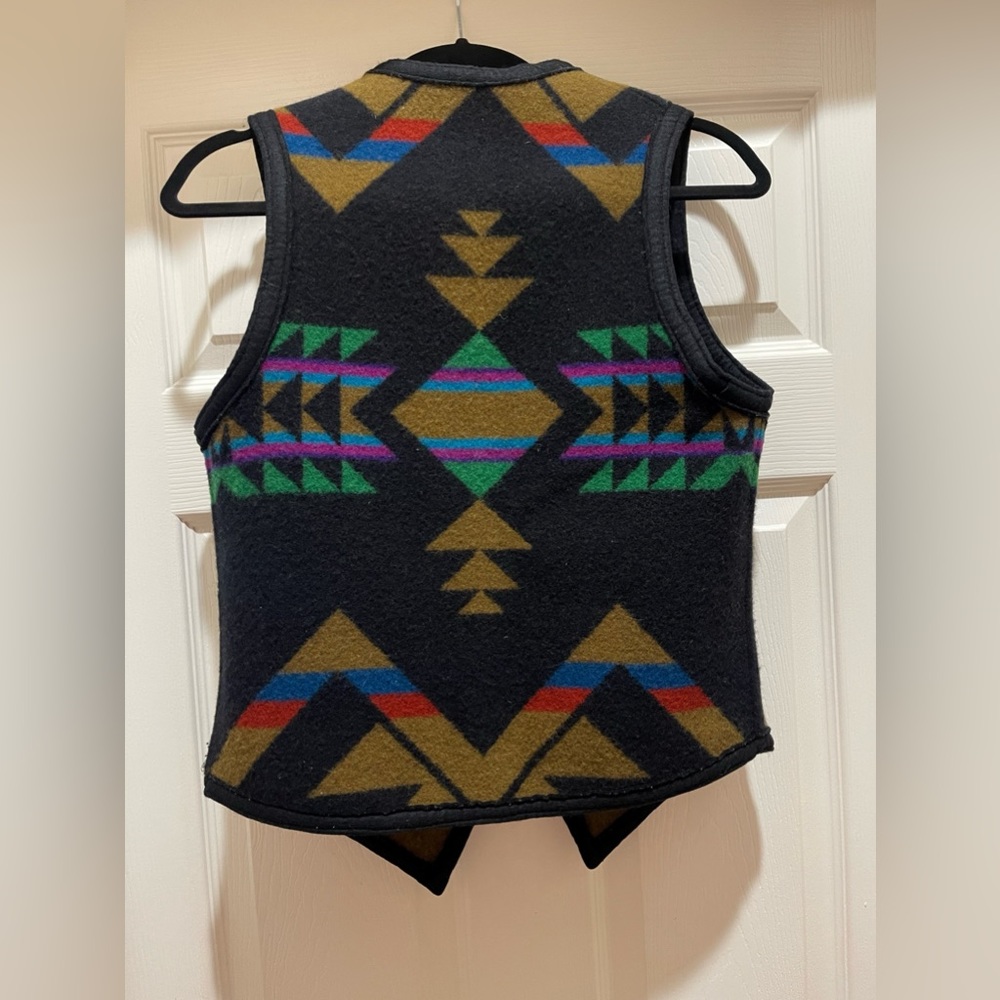 Pendleton Wool Reversible Vest Handmade Piece